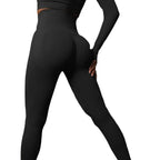 SculptForHer High Waisted Seamless Scrunch Leggings – Women’s Push Up Sculpting Gym Leggings
