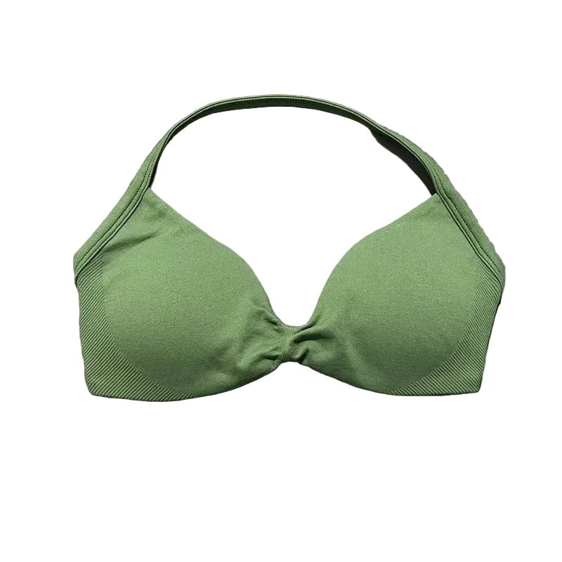 Sculpta™ Backless Strappy Sports Bra | Seamless Medium Support