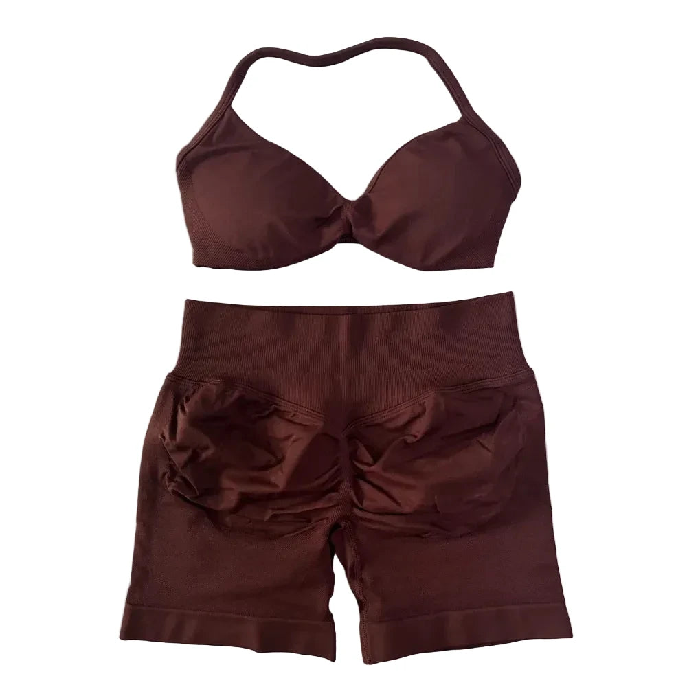 SculptForHer Sculpt Seamless Scrunch Bum Gym Set