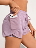 SculptForHer Women’s 2-in-1 Running Shorts | High-Waisted Quick-Dry Gym & Training Shorts