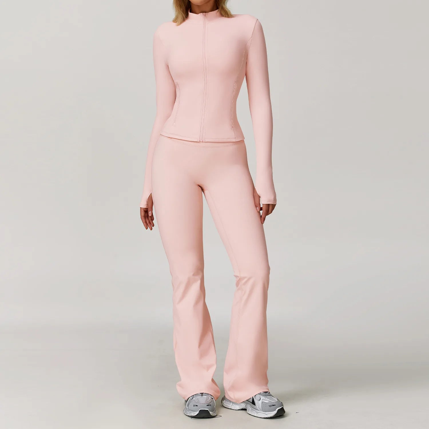 Women’s 2/3 Piece Long Sleeve Gym Set | Sculpting Activewear