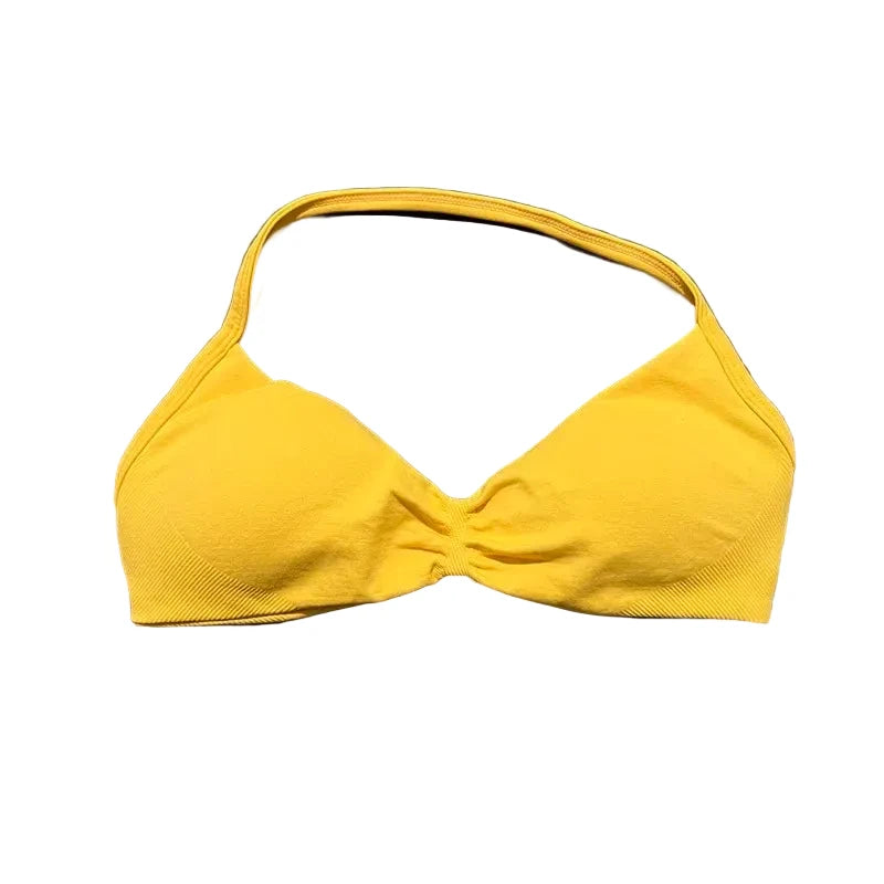 Sculpta™ Backless Strappy Sports Bra | Seamless Medium Support