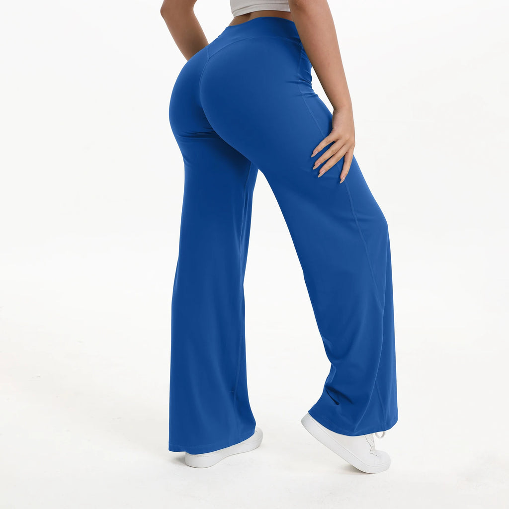 SculptForHer Women’s Straight Leg Gym Trousers – Soft Stretch Pilates, Yoga & Activewear Pants