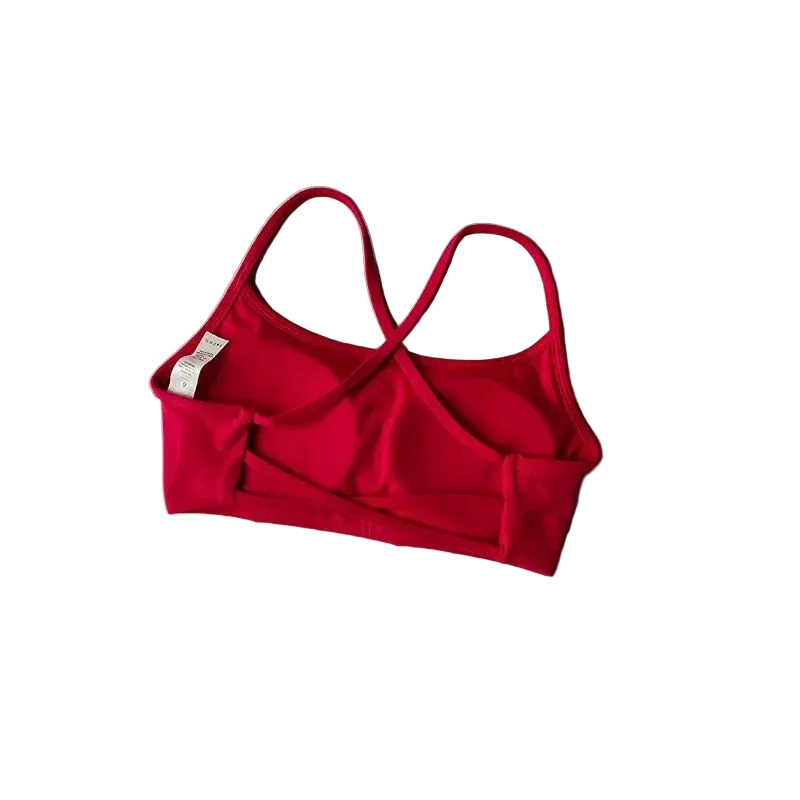 SculptForHer Cross Back Sports Bra | Women’s High Support Seamless Running & Gym Bra
