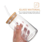SculptForHer Glass Protein Tumbler | Bamboo Lid & Reusable Straw Coffee & Supplement Cup