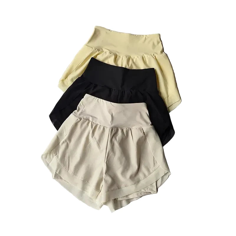 SculptForHer Women’s 2-in-1 Quick-Dry Running Shorts | High-Waisted Gym & Training Shorts