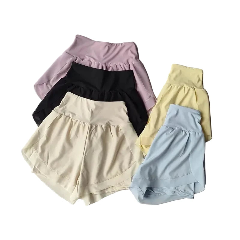 SculptForHer Women’s 2-in-1 Quick-Dry Running Shorts | High-Waisted Gym & Training Shorts