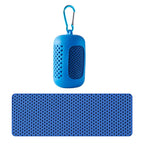 SculptForHer Cooling Gym Towel | Instant Cooling Microfibre Sports Towel with Silicone Carry Case | Quick Dry for Gym, Running, Fitness, Hiking & Travel