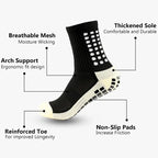 SculptForHer Anti-Slip Grip Football Socks | Non-Slip Sports Socks for Football, Running, Gym, Rugby & Training (1, 2 or 4 Pairs)
