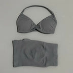 SculptForHer Women’s 2 Piece Scrunch Gym Set | High-Waisted Shorts & Strappy Sports Bra | Seamless Workout Outfit