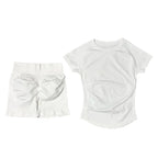 SculptForHer Seamless Gym Set | Sculpt Performance T-Shirt & Scrunch Shorts for Women