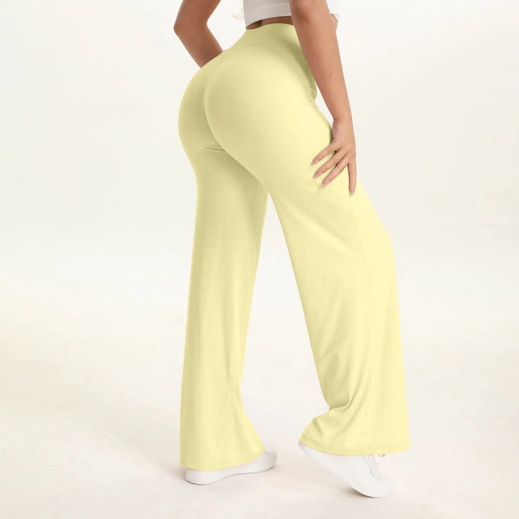 SculptForHer Women’s Straight Leg Gym Trousers – Soft Stretch Pilates, Yoga & Activewear Pants