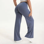 SculptForHer Women’s Straight Leg Gym Trousers – Soft Stretch Pilates, Yoga & Activewear Pants