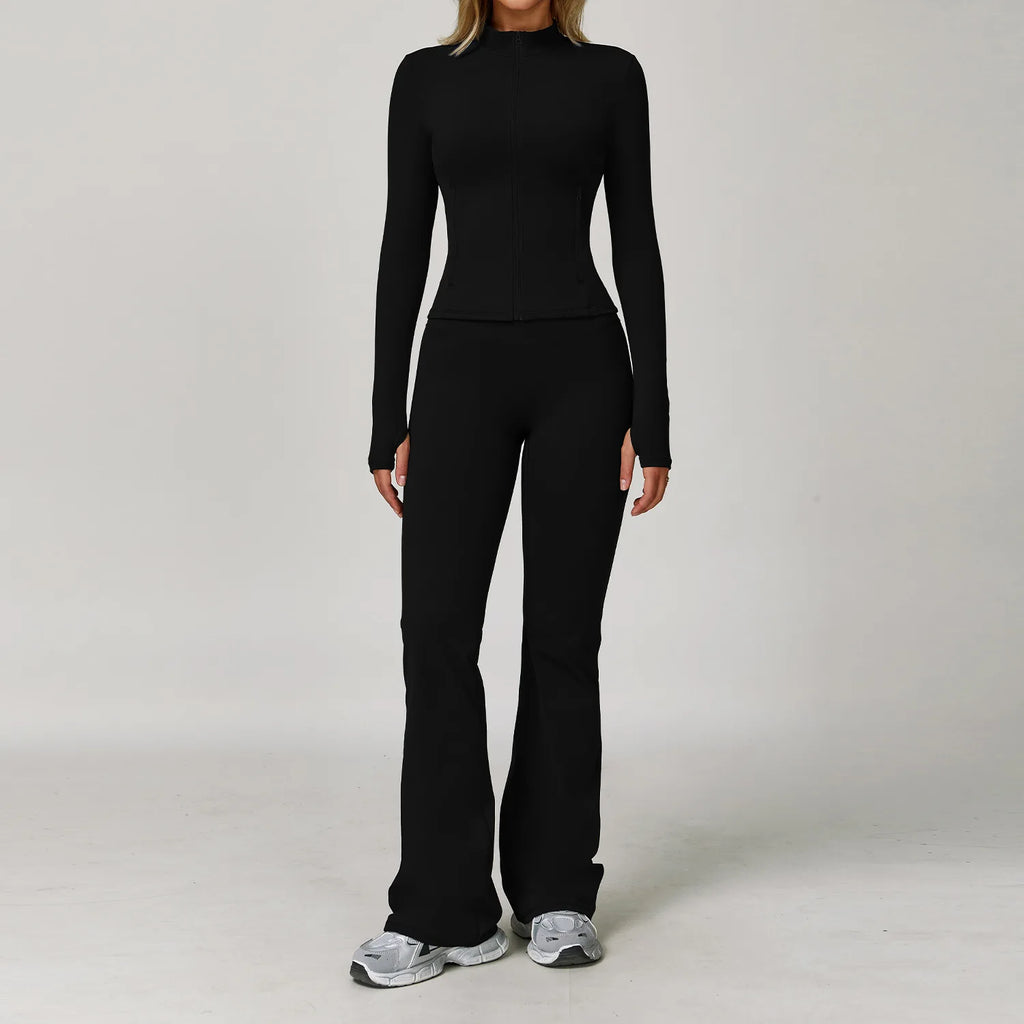 Women’s 2/3 Piece Long Sleeve Gym Set | Sculpting Activewear