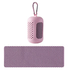 SculptForHer Cooling Gym Towel | Instant Cooling Microfibre Sports Towel with Silicone Carry Case | Quick Dry for Gym, Running, Fitness, Hiking & Travel