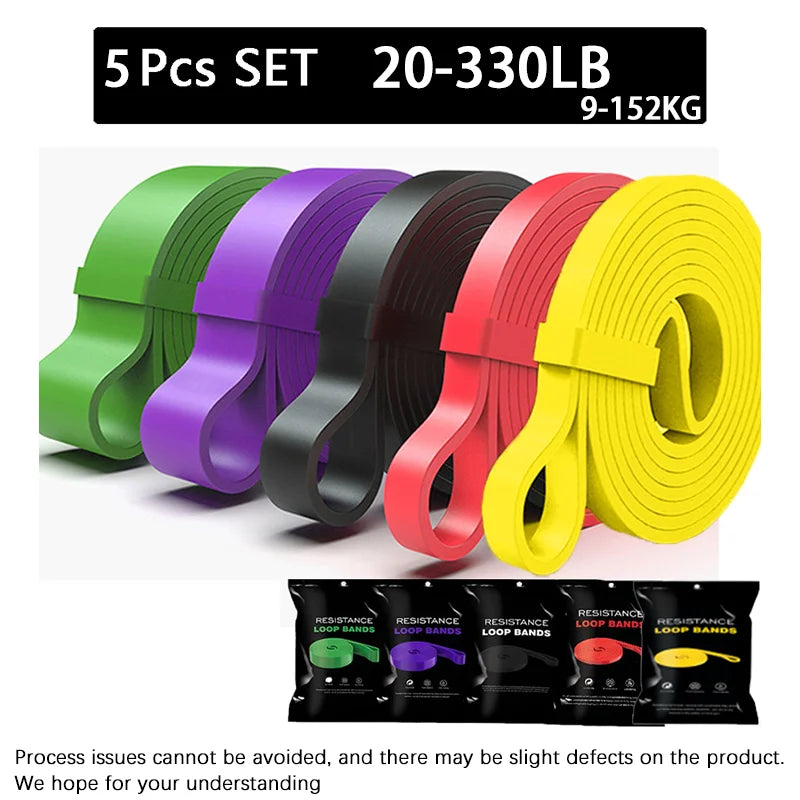 SculptForHer 20~230lbs Heavy-Duty Resistance Band Agility Training Workout Gym Equipment Yoga Pilates Accessories Rubber Band Home Gym