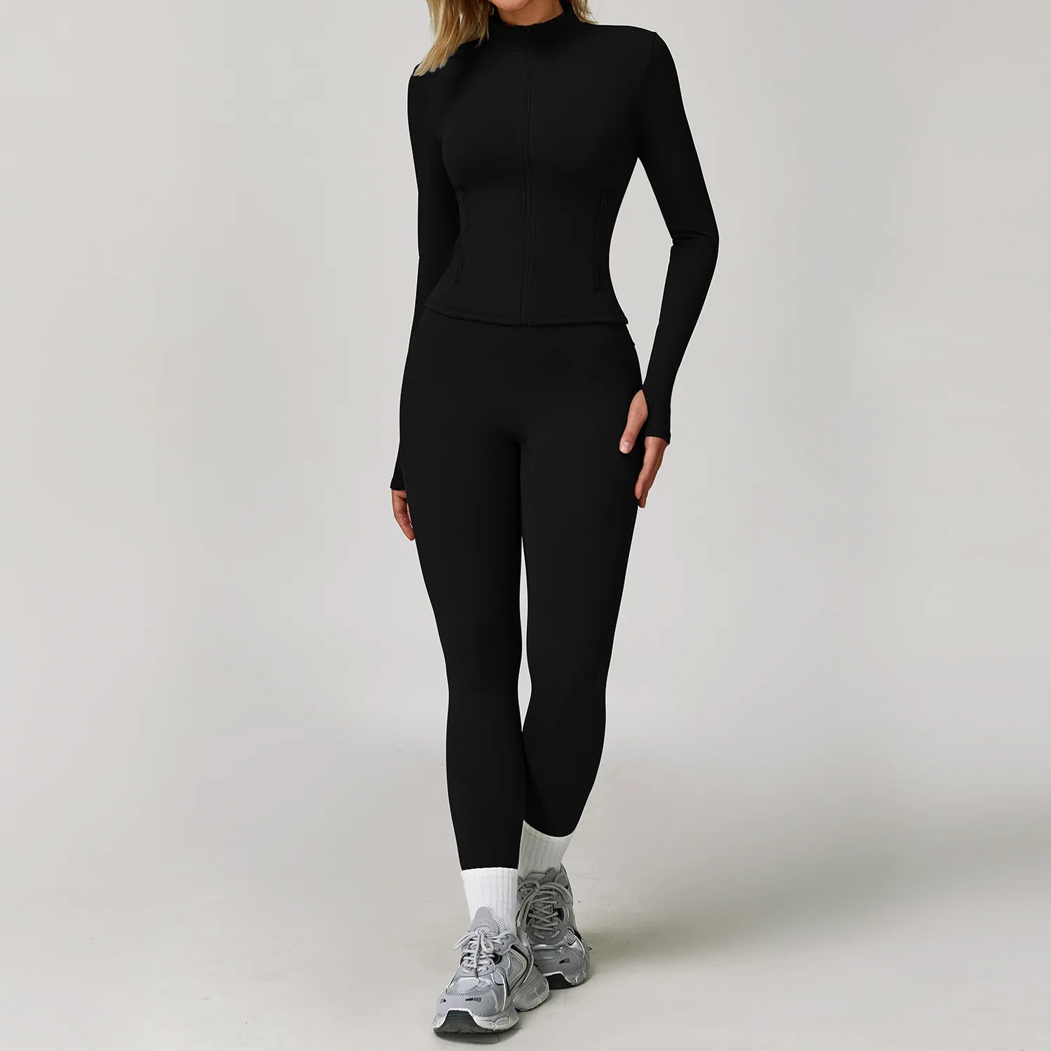 Women’s 2/3 Piece Long Sleeve Gym Set | Sculpting Activewear