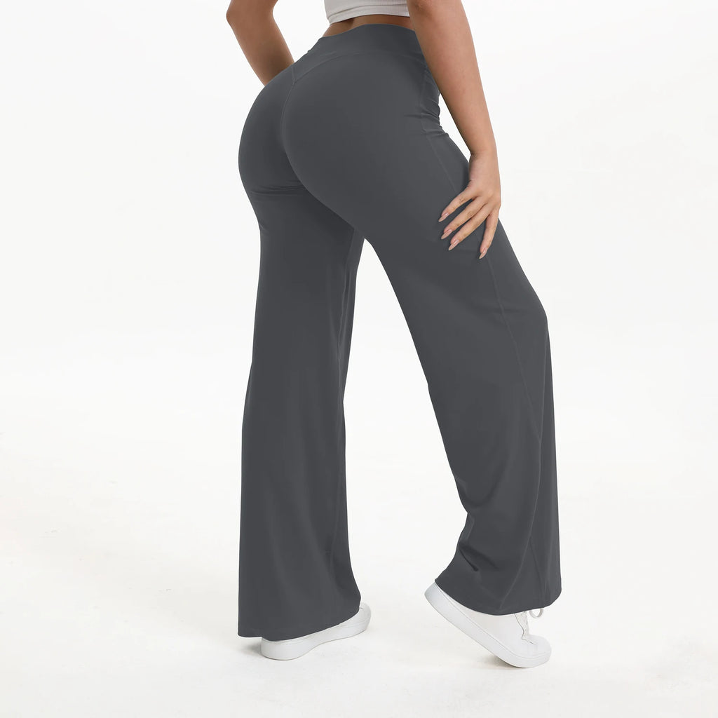 SculptForHer Women’s Straight Leg Gym Trousers – Soft Stretch Pilates, Yoga & Activewear Pants