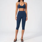 SculptForHer Sculpt & Move Seamless Capri Gym Set – Women’s 2 Piece Activewear