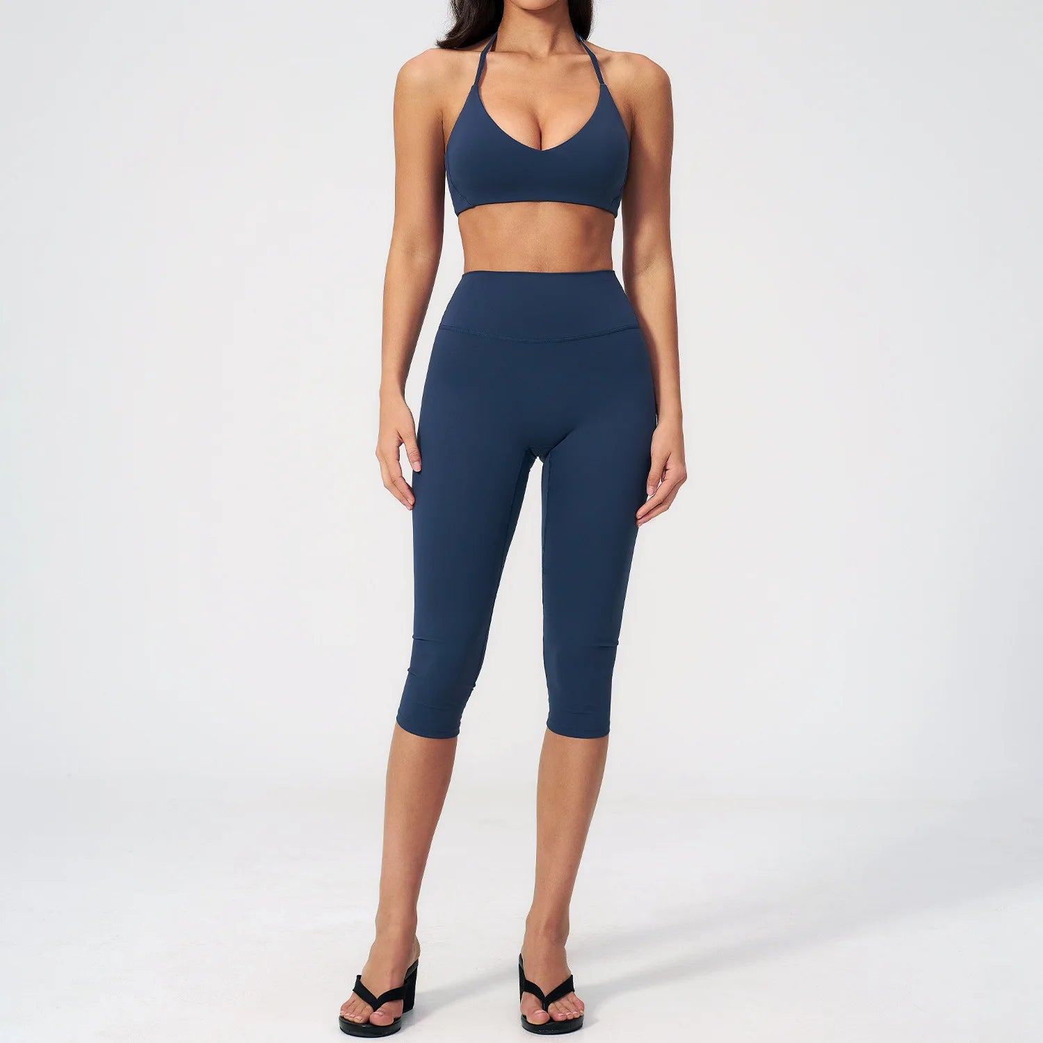 SculptForHer Sculpt & Move Seamless Capri Gym Set – Women’s 2 Piece Activewear