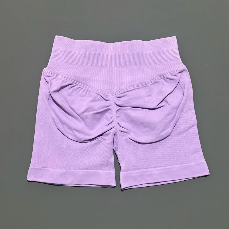 SculptaForHer Sculpt Scrunch Shorts | High Waisted Seamless Gym Shorts