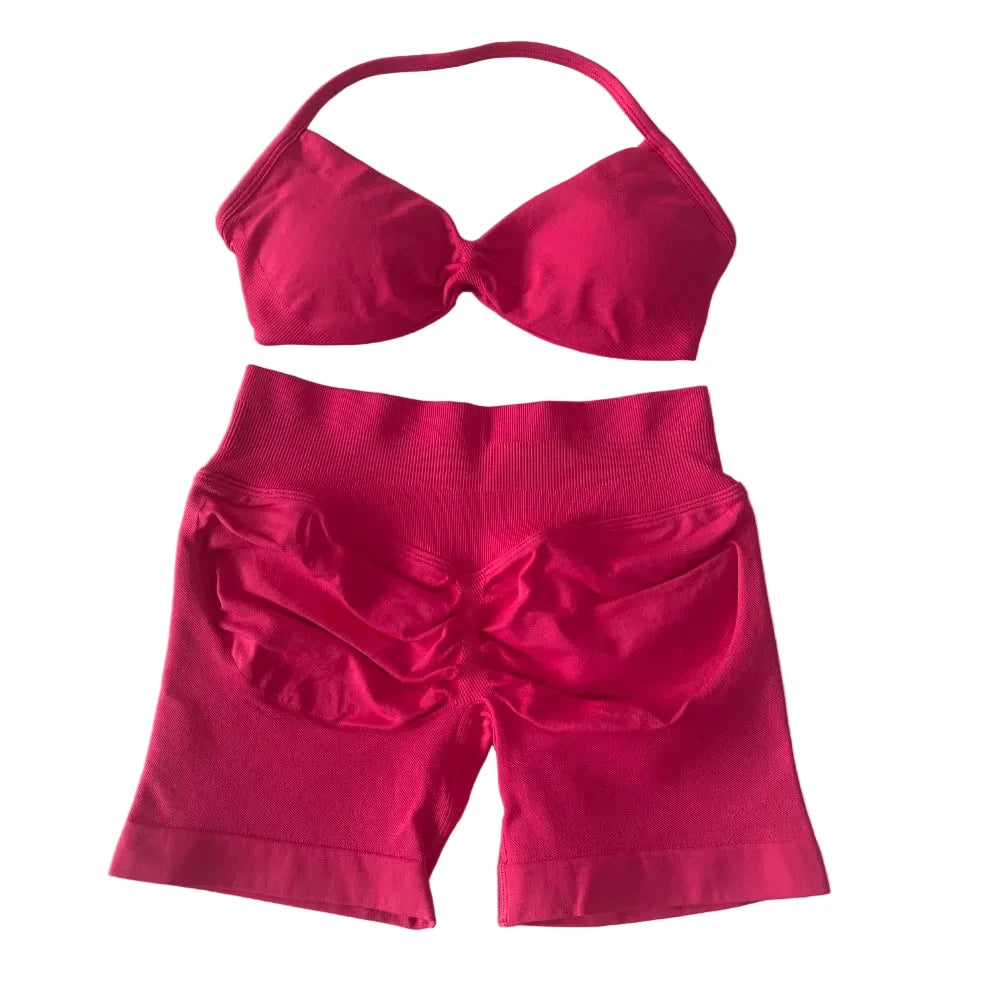SculptForHer Sculpt Seamless Scrunch Bum Gym Set