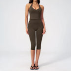 SculptForHer Sculpt & Move Seamless Capri Gym Set – Women’s 2 Piece Activewear