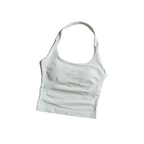 SculptForHer Halter Sports Bra | High Support Seamless Gym & Running Bra for Women