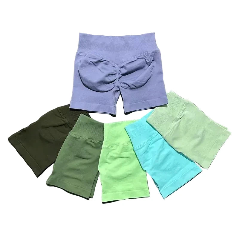 Sculpta™ Seamless Sculpt Scrunch Shorts | High Waist Gym & Running Shorts